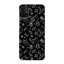 Новогодние, Праздничные Чехлы для Motorola MOTO G30 - 2024 год (Новогодний фон)