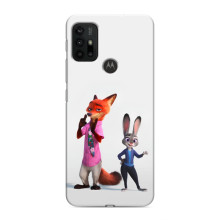Силіконовий чохол з принтом Зоотрополіс для Motorola MOTO G30 – Джуді і Нік