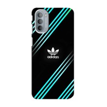 Чехлы Адидас для Motorola MOTO G31 (AlphaPrint) (Адидас с полосами)