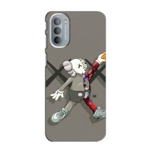 Чехлы для Motorola MOTO G31 - Bearbrick Louis Vuitton (PREMIUMPrint) (Беарбрик Джордан)