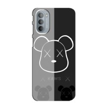Чехлы для Motorola MOTO G31 - Bearbrick Louis Vuitton (PREMIUMPrint) (БеарБрик глаза)