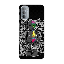 Чехлы для Motorola MOTO G31 - Bearbrick Louis Vuitton (PREMIUMPrint) (Стиль Bearbrick)