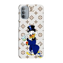 Чехлы для Motorola MOTO G31 - Скрудж МакДак Louis Vuitton (PREMIUMPrint) (Макдак на стиле)
