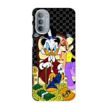 Чехлы для Motorola MOTO G31 - Скрудж МакДак Louis Vuitton (PREMIUMPrint) (Стильная Утка)
