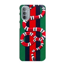 Чехлы ГУЧЧИ для Мото G31 (AlphaPrint) (Gucci змия)
