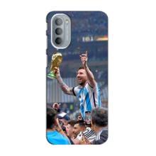 Чехлы Лео Месси Аргентина для Motorola Moto G31 (Месси король)