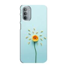 Чехлы с Цветами для Motorola MOTO G31 (VPrint) (Желтый цветок)