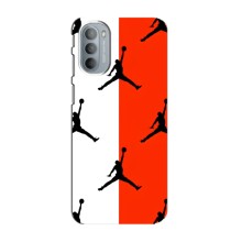 Чехлы для Motorola MOTO G31 - с картинкой JORDAN (AlphaPrint) (Лого Джордан)