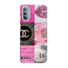 Чохол (Dior, Prada, YSL, Chanel) для Motorola MOTO G31 (Модніца)