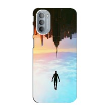 Чехол с человеком пауком для Motorola MOTO G31 - (AlphaPrint) (Паук человек)