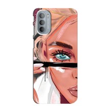 Чехол с печатью для Motorola MOTO G31 - (Мода) (AlphaPrint) (Макияж)
