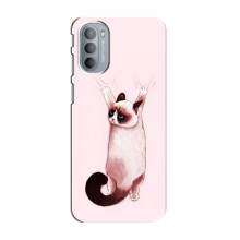 Чехол на Мото G31 с Котами (VPrint) (Котик падает)