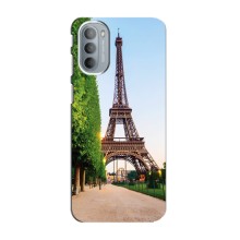 Чехол Эйфелева Башня для Motorola MOTO G31 - (AlphaPrint) (Дорога в Париж)