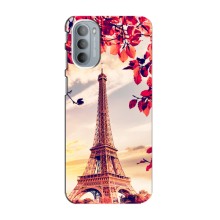 Чехол Эйфелева Башня для Motorola MOTO G31 - (AlphaPrint) (Эйфелева Башня)