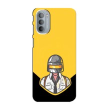 Чехол PUBG для Мото G31 (AlphaPrint) (Пабг в шлеме)