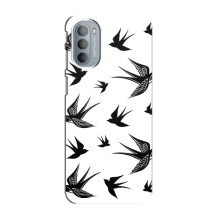Чехол с птицами на Motorola MOTO G31 (VPrint) (Ласточки)