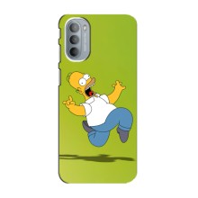 Чехол с Симпсонами для Motorola MOTO G31 (VPrint) (Гомер Симпсон)