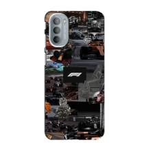Чехол Формула1 на Motorola MOTO G31 – Коллаж Ф1