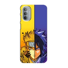 Купить Чохли на телефон з принтом Anime для Моторола Мото джі 31 – Naruto Vs Sasuke