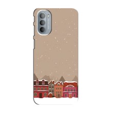 Новогодние, Праздничные Чехлы для Motorola MOTO G31 - 2024 год (Зимний город)