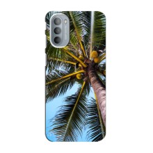 Силиконовый чехол с КАРТИНКАМИ лето для Motorola MOTO G31 (AlphaPrint) (Пальма)