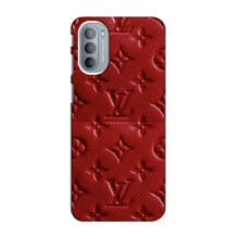 Текстурный Чехол Louis Vuitton для Моторола Мото джи 31 (Красный ЛВ)