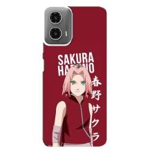 Чехлы Персонажи Аниме Наруто для Motorola MOTO G34 (AlphaPrint) – Аниме Сакура