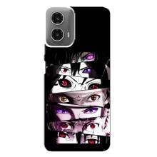 Чехлы Персонажи Аниме Наруто для Motorola MOTO G34 (AlphaPrint) – Глаза Anime