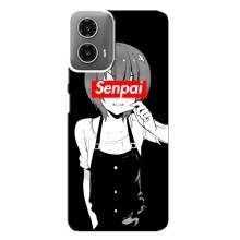 Чехлы Персонажи Аниме Наруто для Motorola MOTO G34 (AlphaPrint) – Senpai