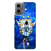 Чохли для Motorola MOTO G34 (Leo чемпіон) (AlphaPrint) (Мессі збірна)