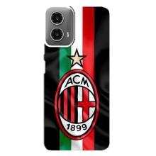Чехлы для Motorola MOTO G34 (VPrint) - Футбольные клубы (ФК Милан)