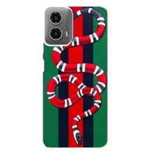 Чохли  GUCCI для Моторола МОТО G34 (AlphaPrint) – Gucci змія
