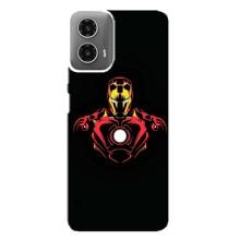 Чехлы с героями Марвел Motorola MOTO G34 (VPrint) – Человек железный