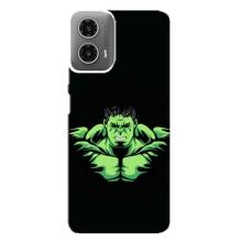 Чехлы с героями Марвел Motorola MOTO G34 (VPrint) – Зелёный Халк