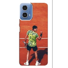 Чехлы с принтом Спортивная тематика для Motorola MOTO G34 – Алькарас Теннисист