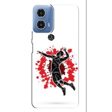 Чехлы с принтом Спортивная тематика для Motorola MOTO G34 – Волейболист