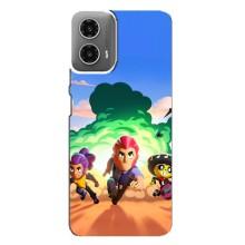 Чехол для Motorola MOTO G34 Бравл Старс (VPrint) – Бравел Старс
