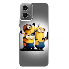 Чехол для Ребёнка на МОТО Джи 34 (VPrint) – Три миньона
