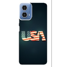 Чохол Прапор USA для Motorola MOTO G34 – USA