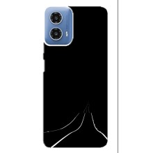 Чехол с картинками на черном фоне для Motorola MOTO G34 – Дорога