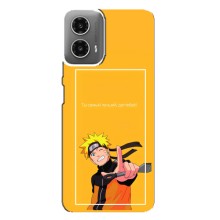 Чохли з принтом НАРУТО на Motorola MOTO G34 (Даттебайо)