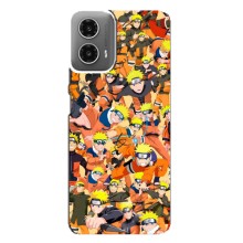 Чохли з принтом НАРУТО на Motorola MOTO G34 (Коллаж Наруто)