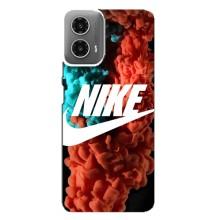 Чохол для Motorola MOTO G34 - з принтом Найк (AlphaPrint) – Димчастий найк