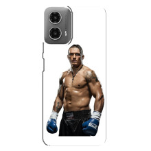 Чехол с картинкой Александр Усик для Motorola MOTO G34 – Усик на белом