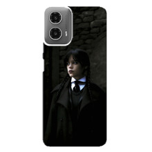 Чехол с дизайном Венздей 2 на Motorola MOTO G34 – Уэнсдей в костюме