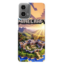 Чехол с картинками Майнкрафт для МОТО Джи 34 – Minecraft