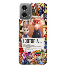 Чехол Зоотрополіс на Motorola MOTO G34 – Коллаж Зоо