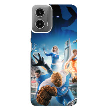 Чехол с принтом Фантастическая четверка для Motorola MOTO G34 – Герои Фантастической четверки