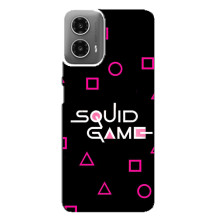 Чехол Гра в кальмара для Motorola MOTO G34 – Логотип игры кальмара