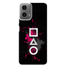 Чехол Гра в кальмара для Motorola MOTO G34 – Ранги